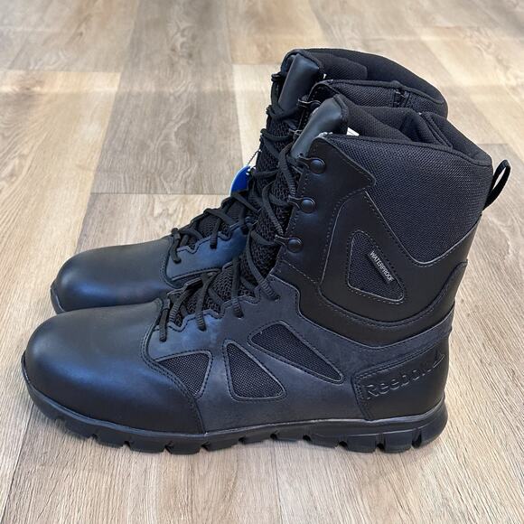 Reebok NEW Sublite Cushion Tactical Waterproof Men 11.5 Boots 8” Zipper Comp Toe main image 15